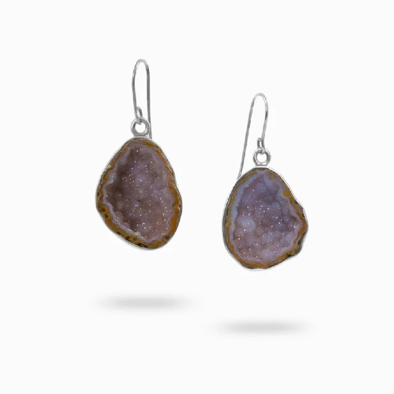 Alexandrite Drop Earrings for Colorful-Alexandrite Drop Earrings for Colorful-Agate Druzy Drop Earrings