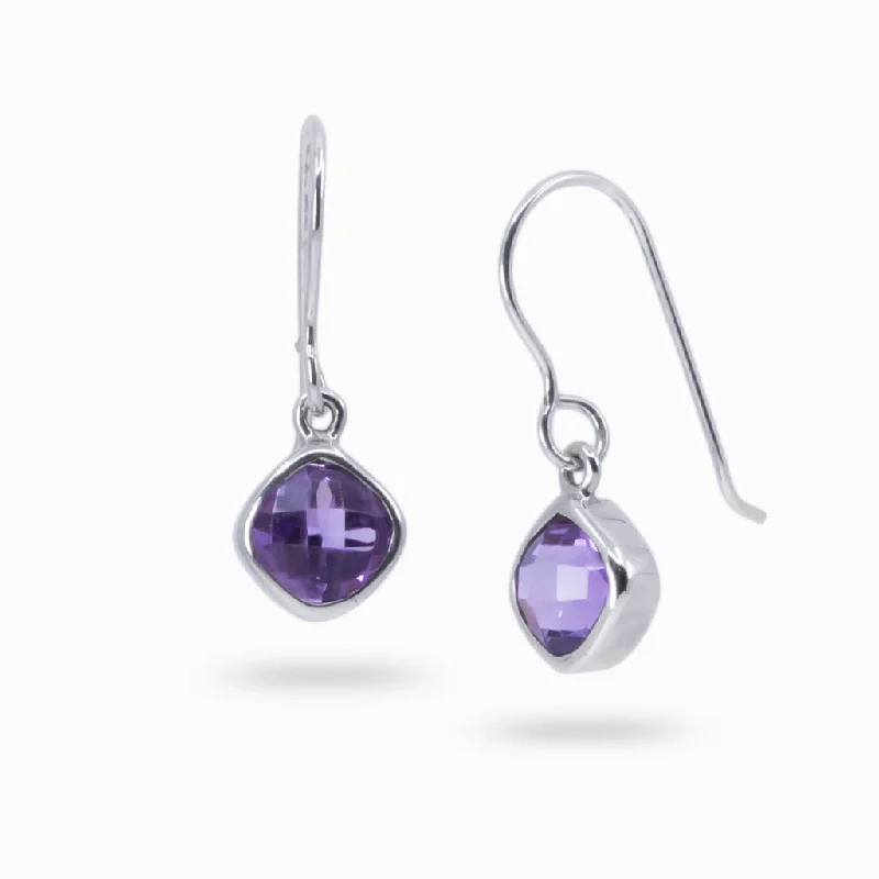 Infinity Drop Earrings for Eternal-Infinity Drop Earrings for Eternal-Amethyst Drop Earrings