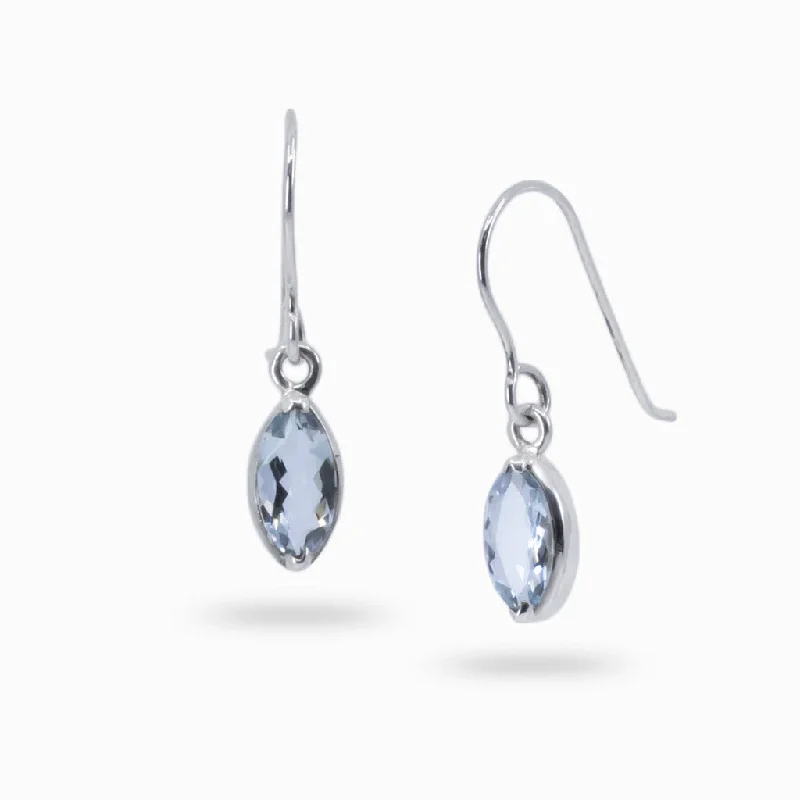 Mysterious Drop Earrings for Intriguing-Mysterious Drop Earrings for Intriguing-Aquamarine Drop Earrings