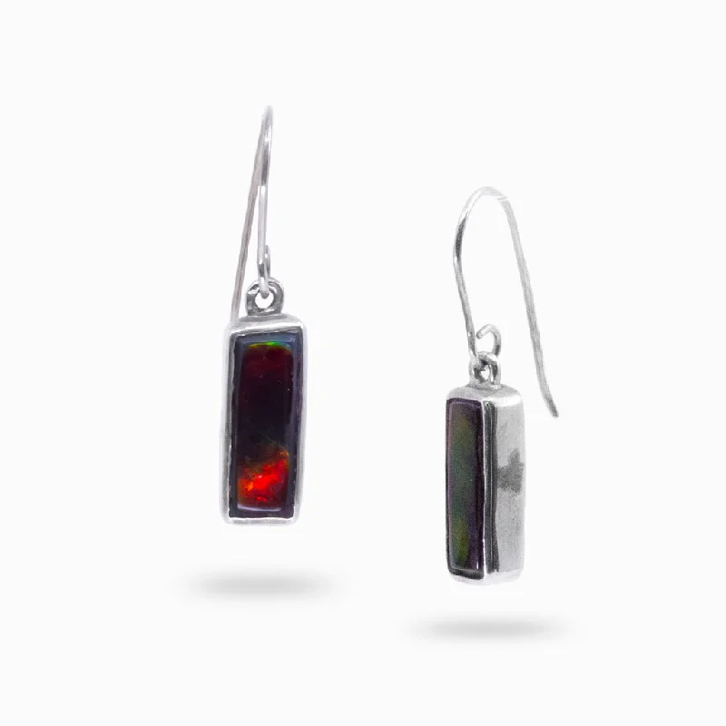 Casual Drop Earrings for Everyday-Casual Drop Earrings for Everyday-Ammolite Drop Earrings