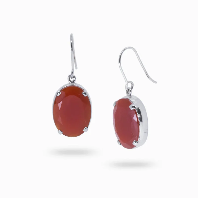 Handmade Drop Earrings for Artisanal-Handmade Drop Earrings for Artisanal-Carnelian Drop Earrings