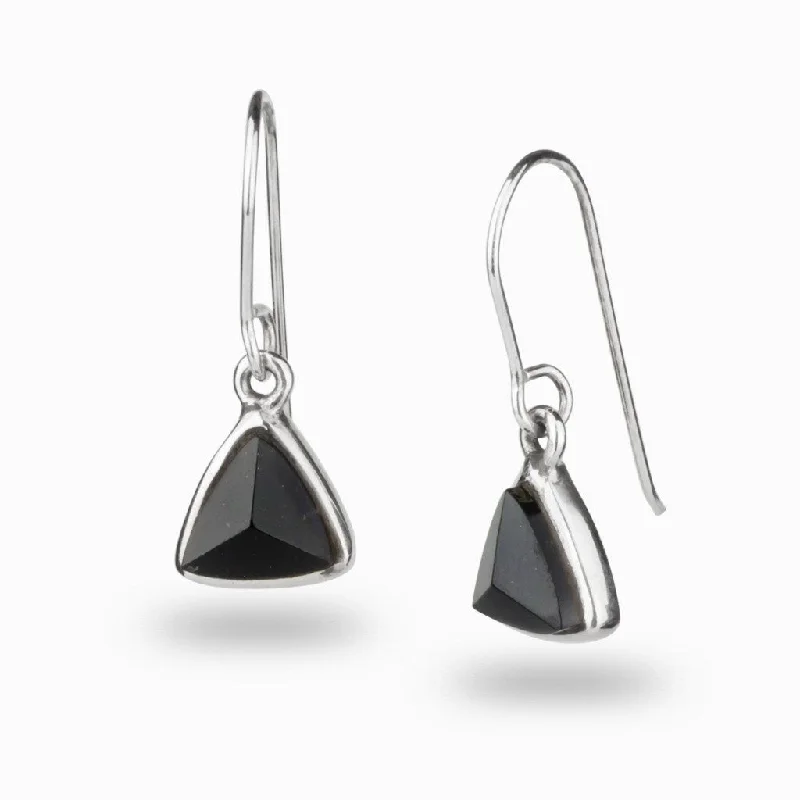 Sapphire Drop Earrings for Sophisticated-Sapphire Drop Earrings for Sophisticated-Black Tourmaline Drop Earrings