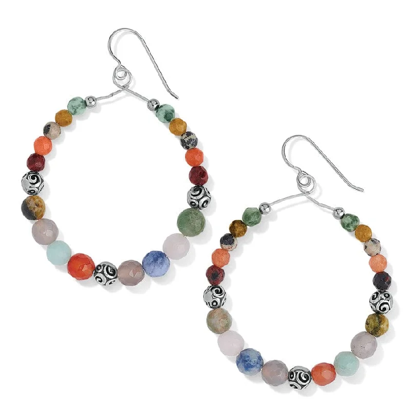 Padded Drop Earrings for Ear-Padded Drop Earrings for Ear-Brighton | Contempo Desert Sky French Wire Circle Drop Earrings