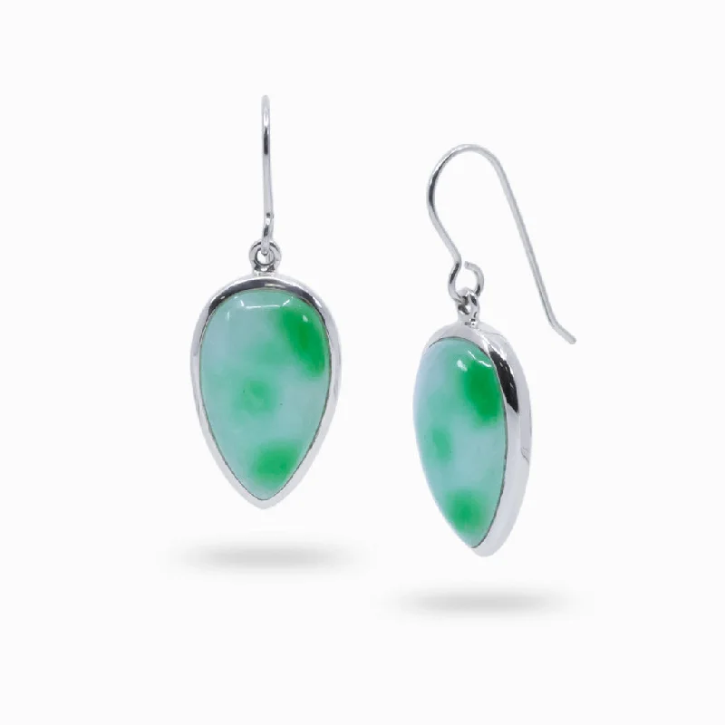 Minimalist Drop Earrings for Simple-Minimalist Drop Earrings for Simple-Burmese Jade  Drop Earrings