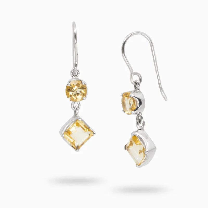 Pearl Drop Earrings for Elegant Look-Pearl Drop Earrings for Elegant Look-Citrine Drop Earrings