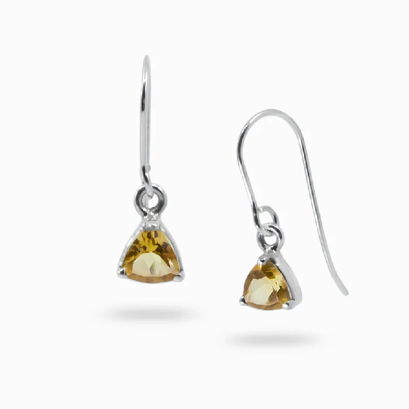 Amethyst Drop Earrings for Mysterious-Amethyst Drop Earrings for Mysterious-Citrine Drop Earrings