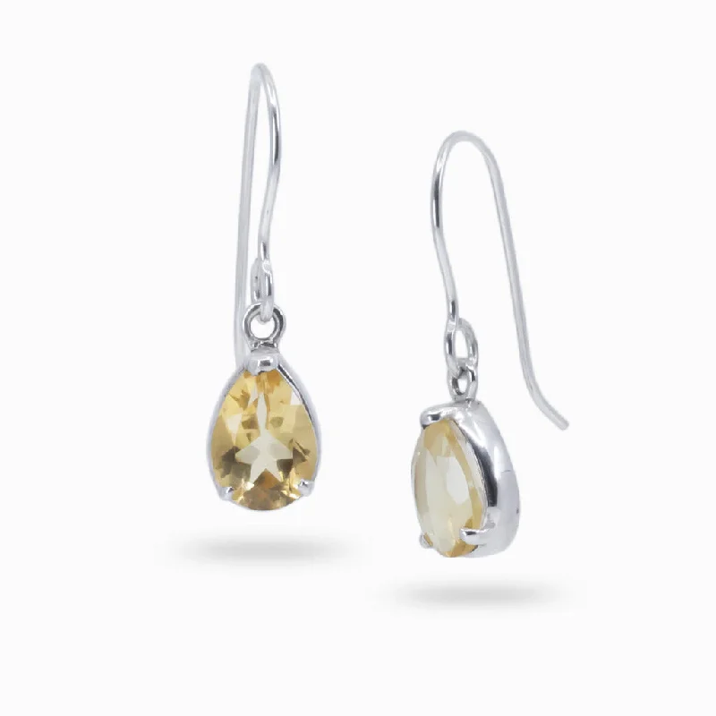 Aquamarine Drop Earrings for Calm-Aquamarine Drop Earrings for Calm-Citrine Drop Earrings