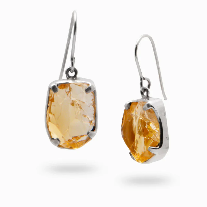 Topaz Drop Earrings for Radiant-Topaz Drop Earrings for Radiant-Citrine Drop Earrings