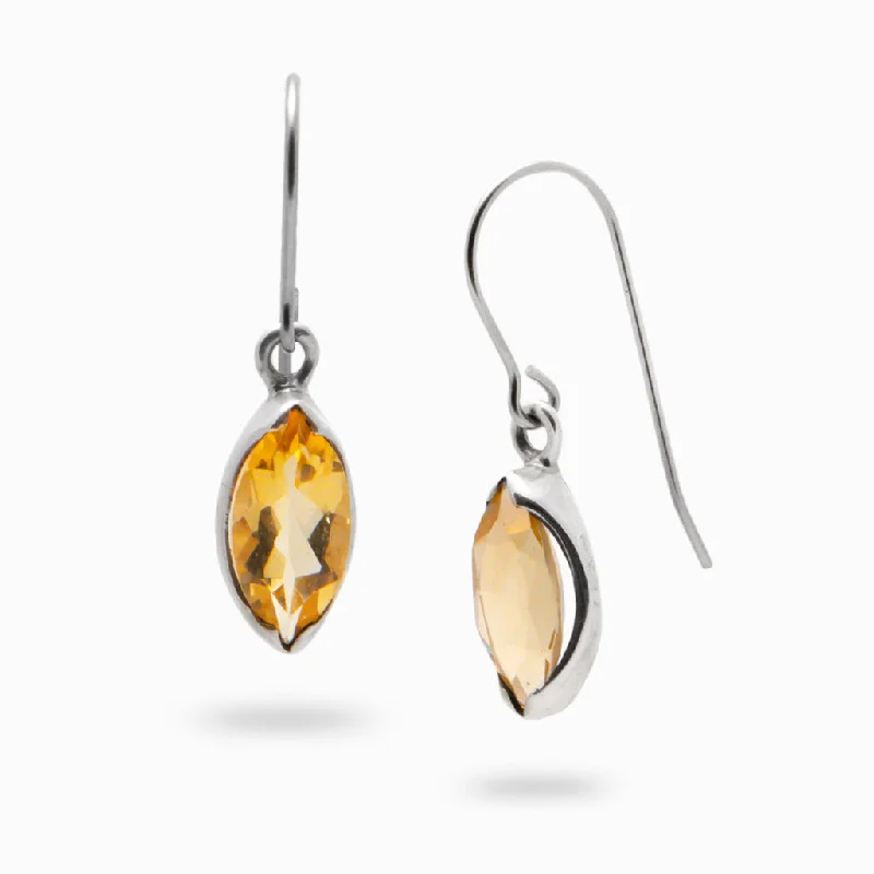 Opal Drop Earrings for Iridescent-Opal Drop Earrings for Iridescent-Citrine Drop Earrings