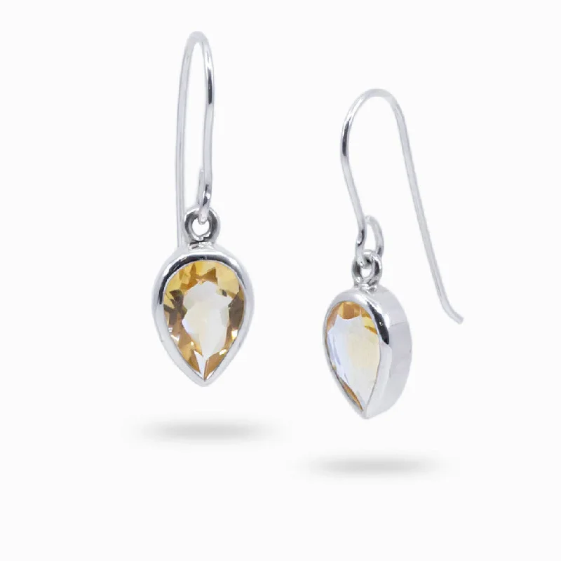 Statement-Making Drop Earrings for Impact-Statement-Making Drop Earrings for Impact-Citrine Drop Earrings