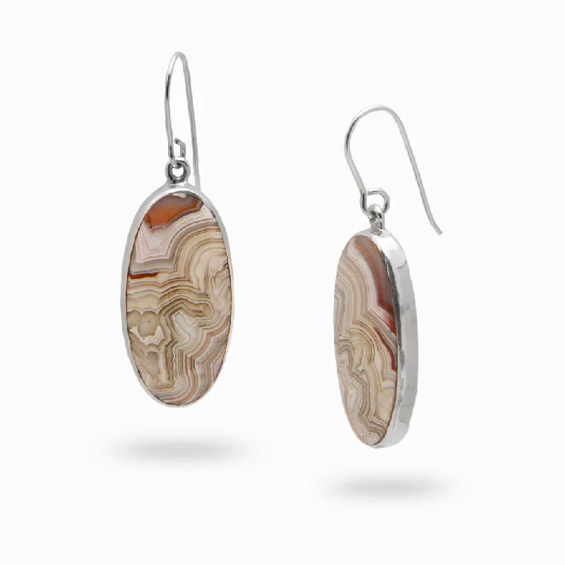 Minimalist Drop Earrings for Simple-Minimalist Drop Earrings for Simple-Crazy Lace Agate Drop Earrings