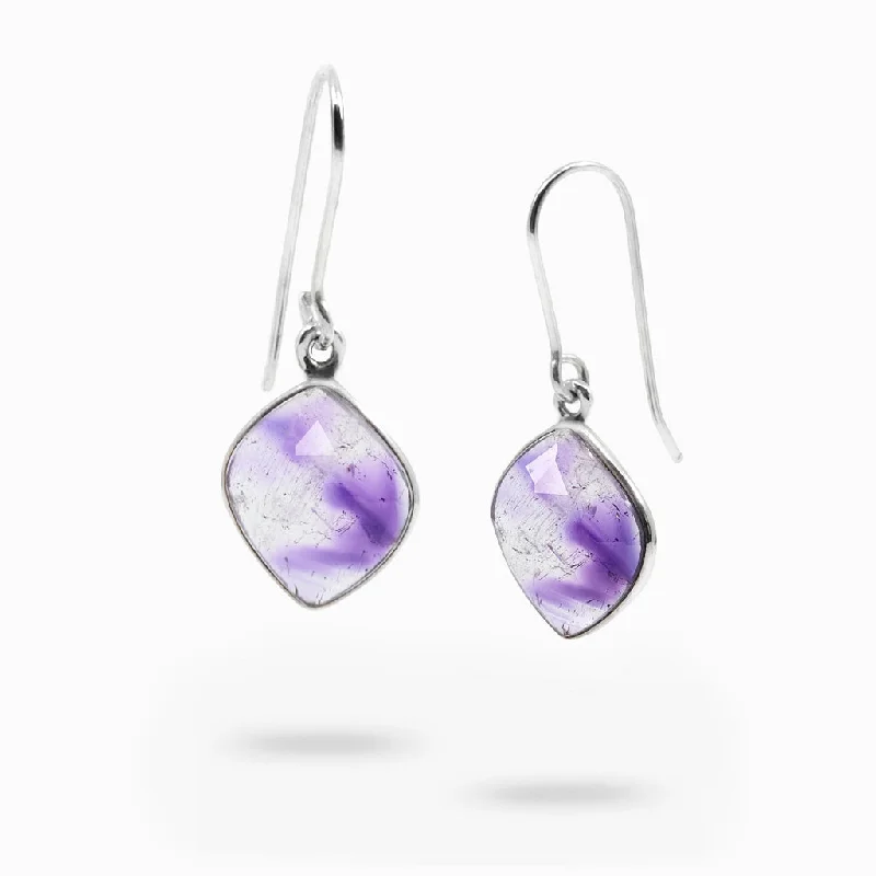 Padded Drop Earrings for Ear-Padded Drop Earrings for Ear-Elestial Quartz Drop Earrings