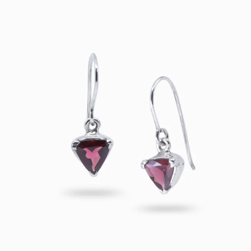 Statement Drop Earrings for Eye-Catching-Statement Drop Earrings for Eye-Catching-Garnet Drop Earrings