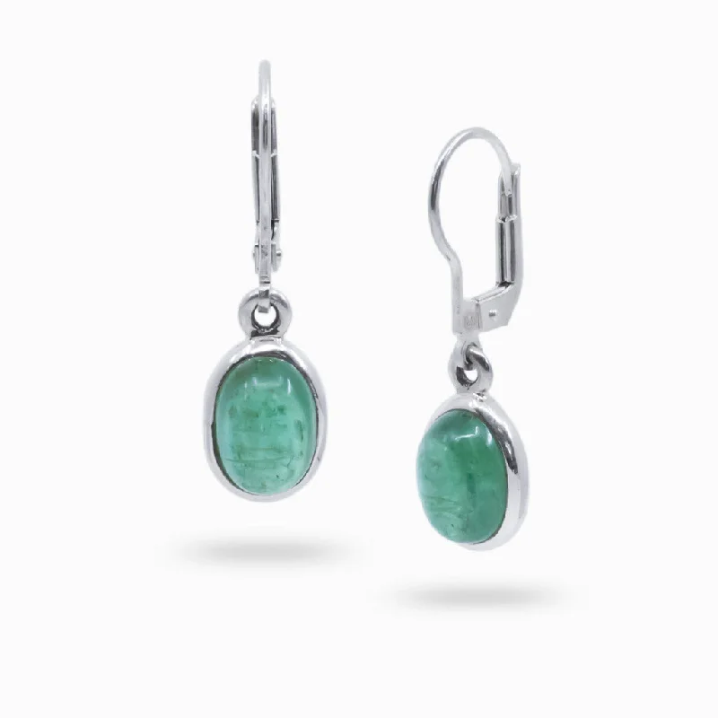 Structured Drop Earrings for Orderly-Structured Drop Earrings for Orderly-Green Kyanite Drop Earrings