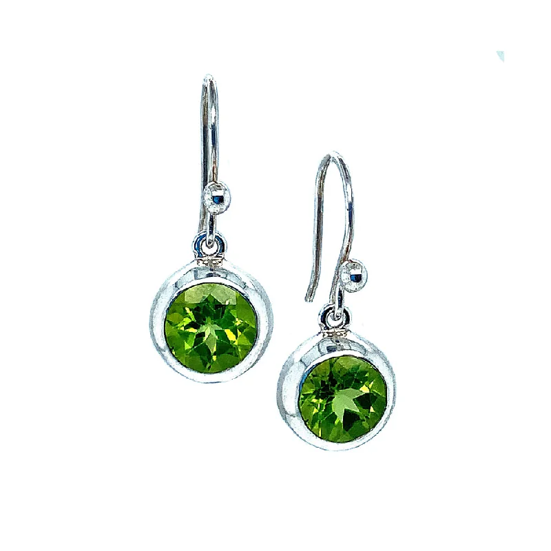 Vintage Drop Earrings for Nostalgic-Vintage Drop Earrings for Nostalgic-"Meadow Green" Peridot Drop Earrings