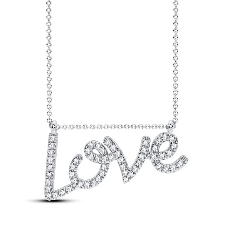 Custom coordinate necklaces and pendants for a sentimental keepsake from places -10K 0.13CT Diamond Necklace