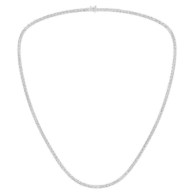 Opal necklaces and pendants for women who appreciate colorful, iridescent gemstones -14K 15.00CT Certified Lab Grown Diamond Necklace ( IGI Certified )