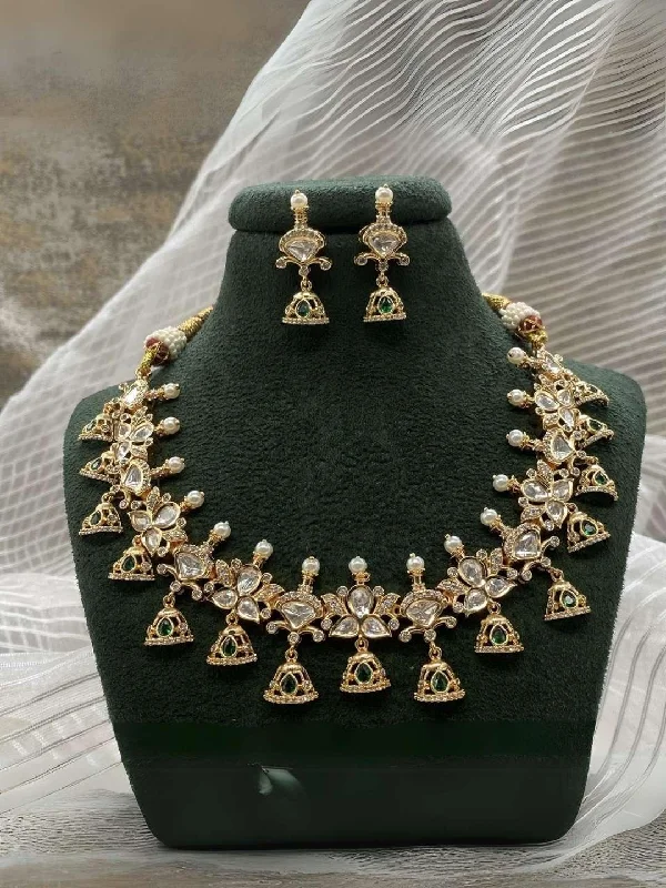 Elegant gold necklaces and pendants for women with classic designs -Divinely Crafted Kundan Necklace