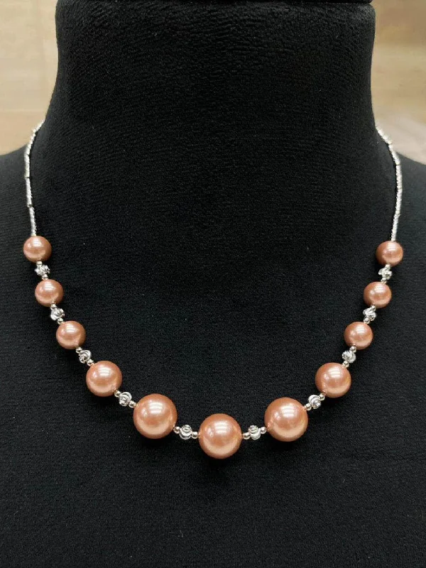 Handcrafted necklaces and pendants with unique designs for a personal touch -Fresh Water Pearls Short Necklace