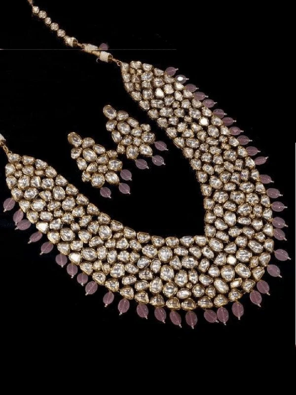 Long chain necklaces and pendants with layered pendant designs for modern fashion -Kundan Big Layered Necklace