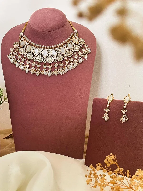 Affordable fashion necklaces and pendants for everyday wear and casual style -Mother Of Pearl Necklace Set