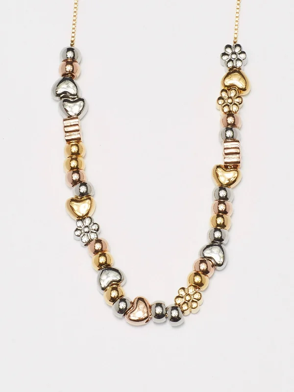 Delicate chain necklaces with small pendants for a subtle, elegant look -Multi Beaded Necklace