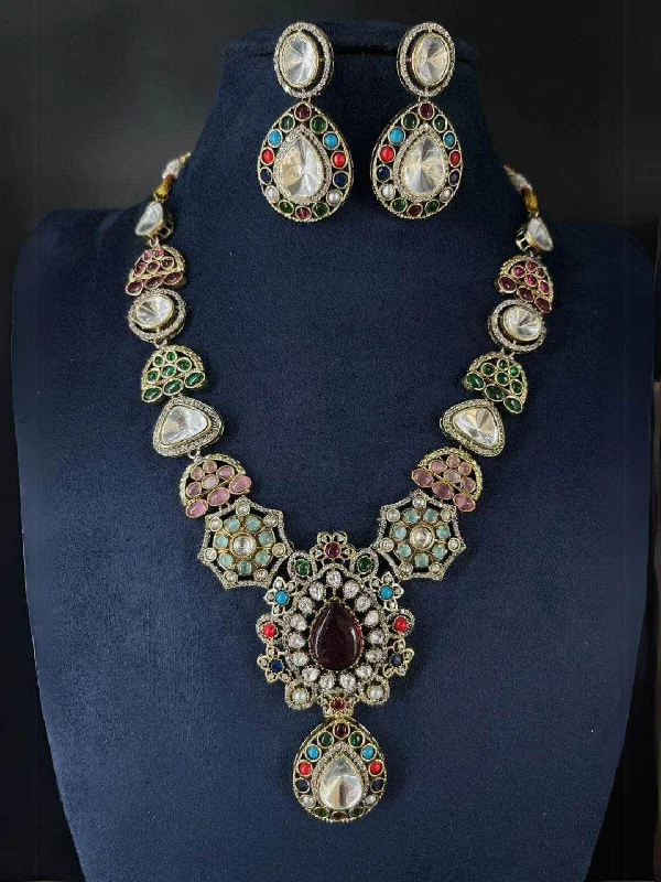 Affordable fashion necklaces and pendants for everyday wear and casual style -Ruby Polki Kundan Long Necklace