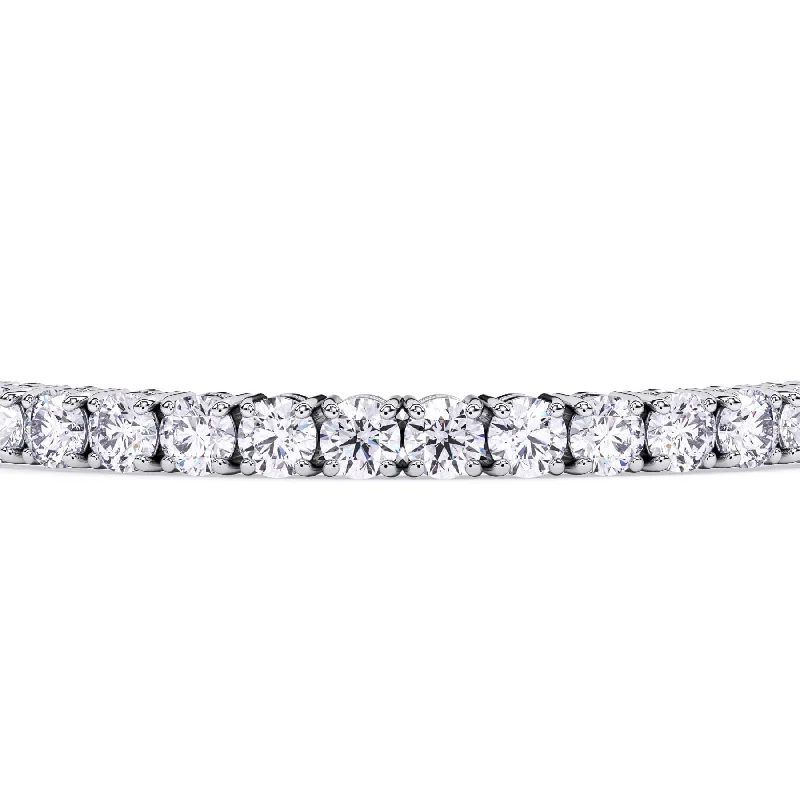 Quilted Bangles for Padded Look-10 Carat Diamond Tennis Bracelet