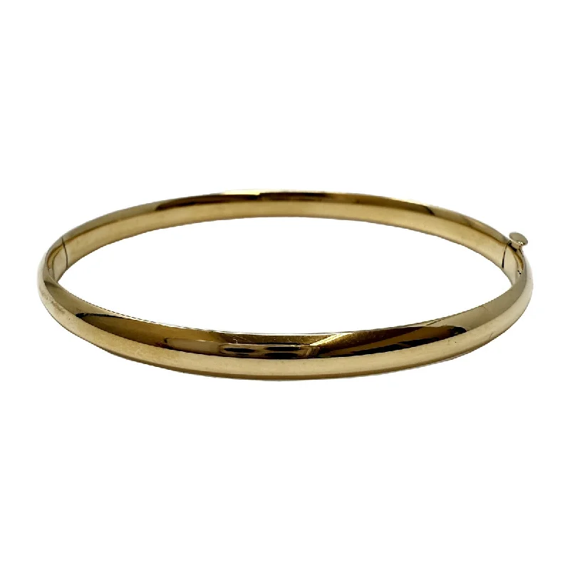 Butterfly-Shaped Bangles for Cute Look-14K Gold Hinged Bracelet