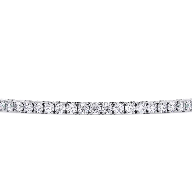 Woven Bracelets for Intricate Pattern-3 Carat Lab Grown Diamond Tennis Bracelet