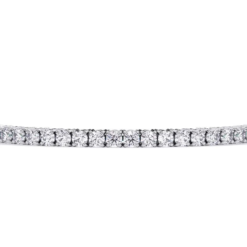 Cluster Bracelets for Dazzling Look-4 Carat Diamond Tennis Bracelet