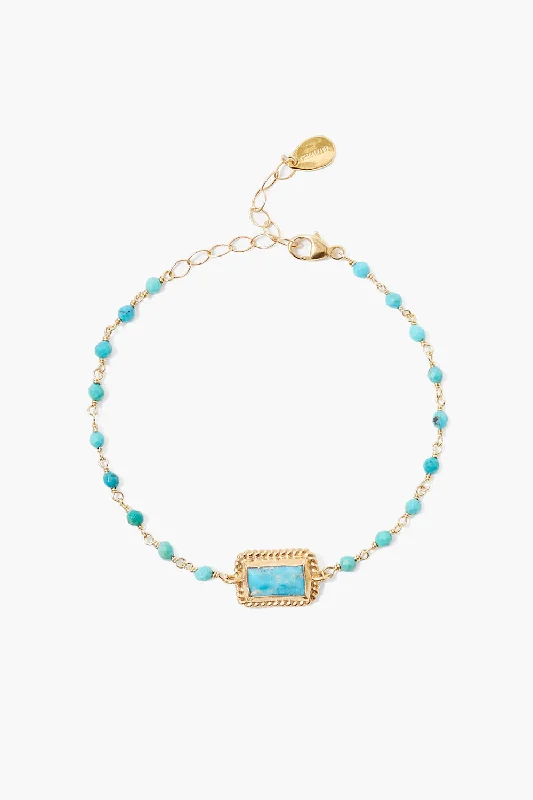 Chain Bracelets for Glamorous Look-Aura Bracelet Turquoise