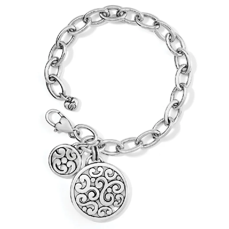 Inspirational Bracelets for Motivating Look-Brighton Contempo Medallion Link Bracelet