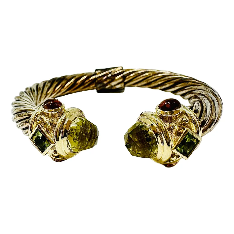 Steampunk Bracelets for Industrial Look-David Yurman Periodot, Citrine Classic Cable Renaissance Cuff Bracelet