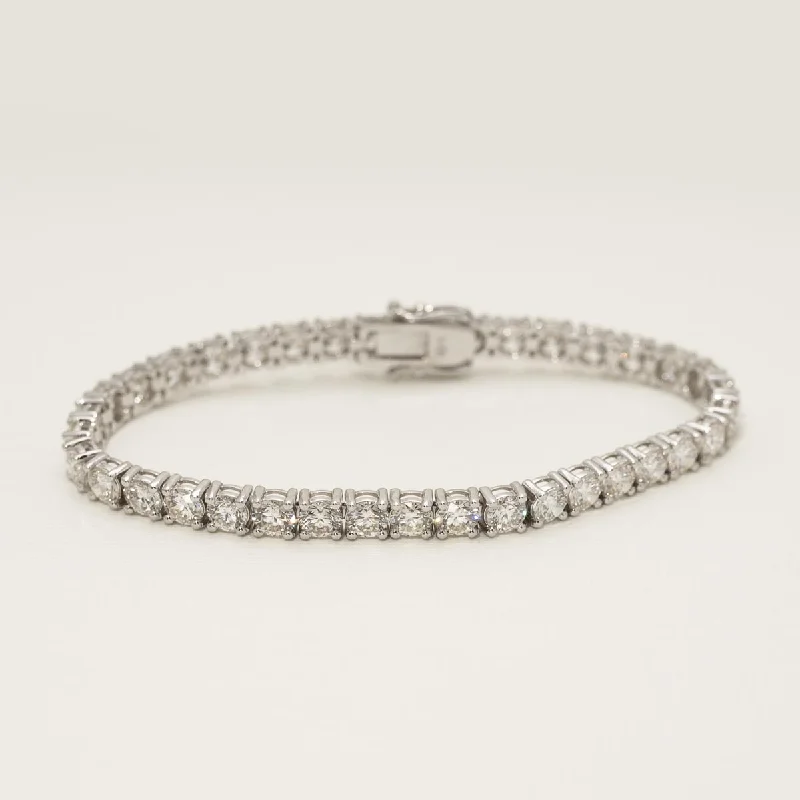 Wedding Bracelets for Bridal Look-Diamond Tennis Bracelet in 14kt White Gold (12 1/2ct tw)