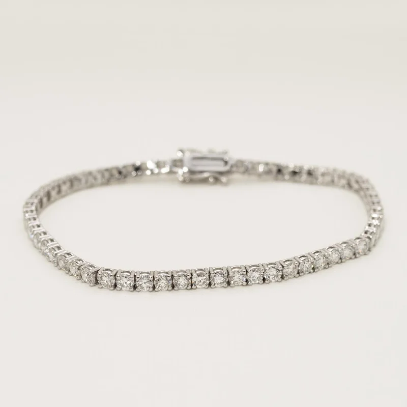 Work Bracelets for Professional Look-Diamond Tennis Bracelet in 14kt White Gold (6ct tw)