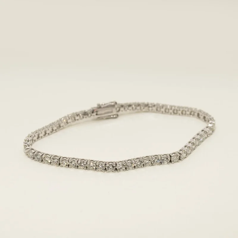 Inspirational Bracelets for Motivating Look-Diamond Tennis Bracelet in 14kt White Gold (7ct tw)