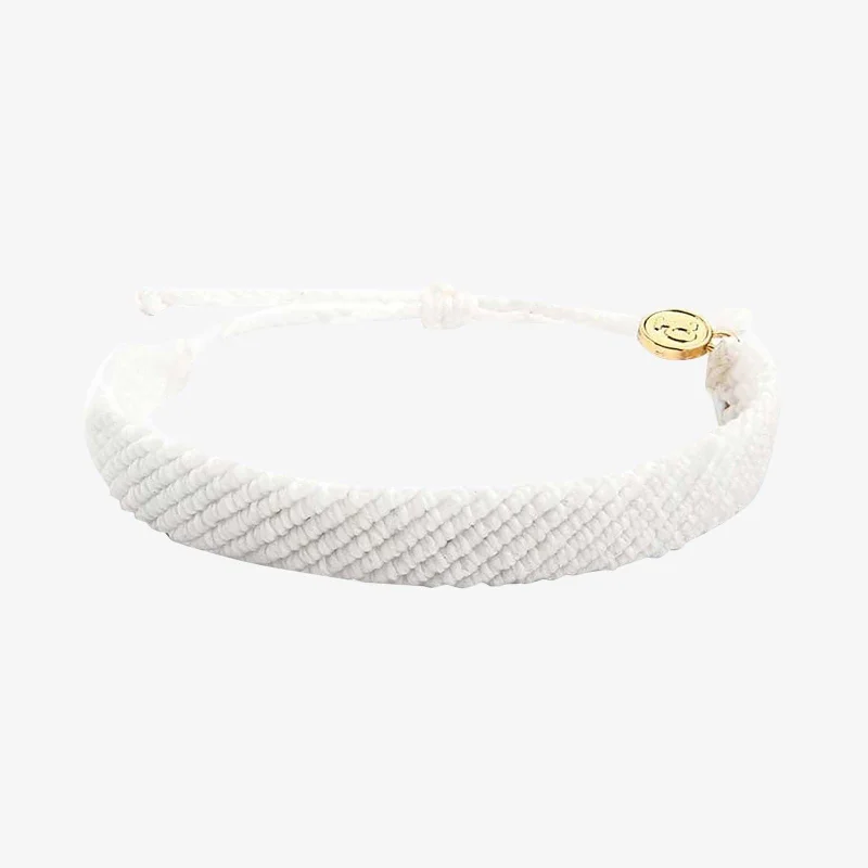 Chain Bracelets for Glamorous Look-Flat Wide Woven Bracelet