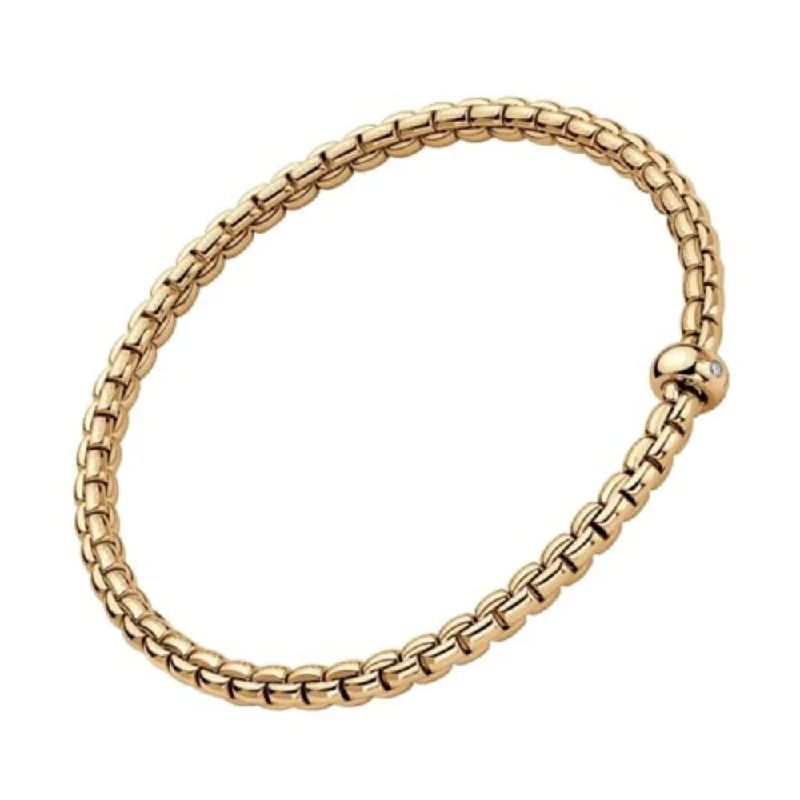 Geometric Bracelets for Structured Look-Fope 18k Yellow Gold Eka Flex'it Bracelet