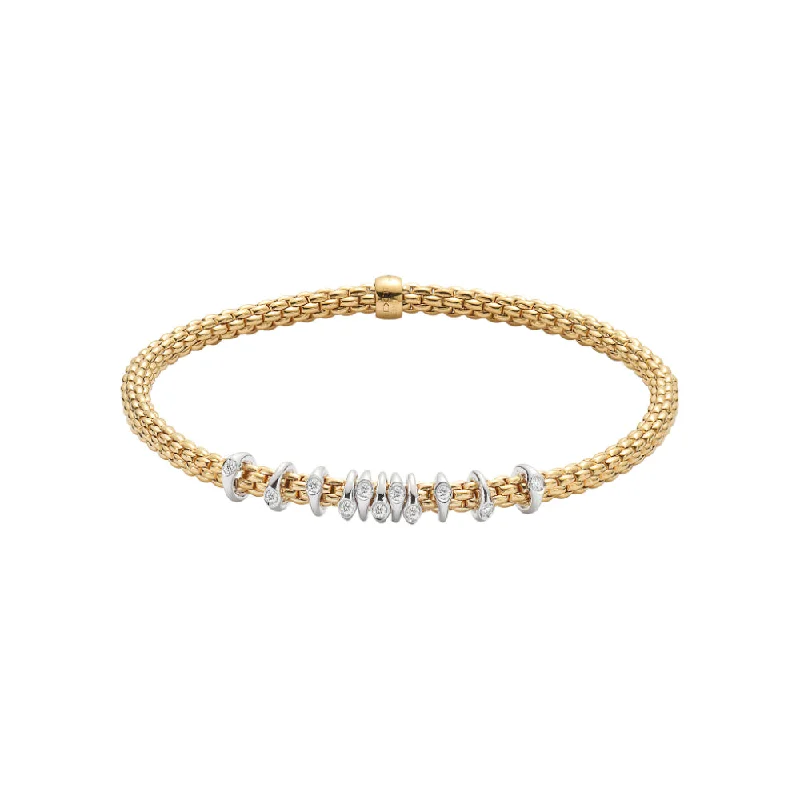 Twisted Bracelets for Stylish Twist-Fope Prima Flex'it Diamond Multi-Station Bracelet