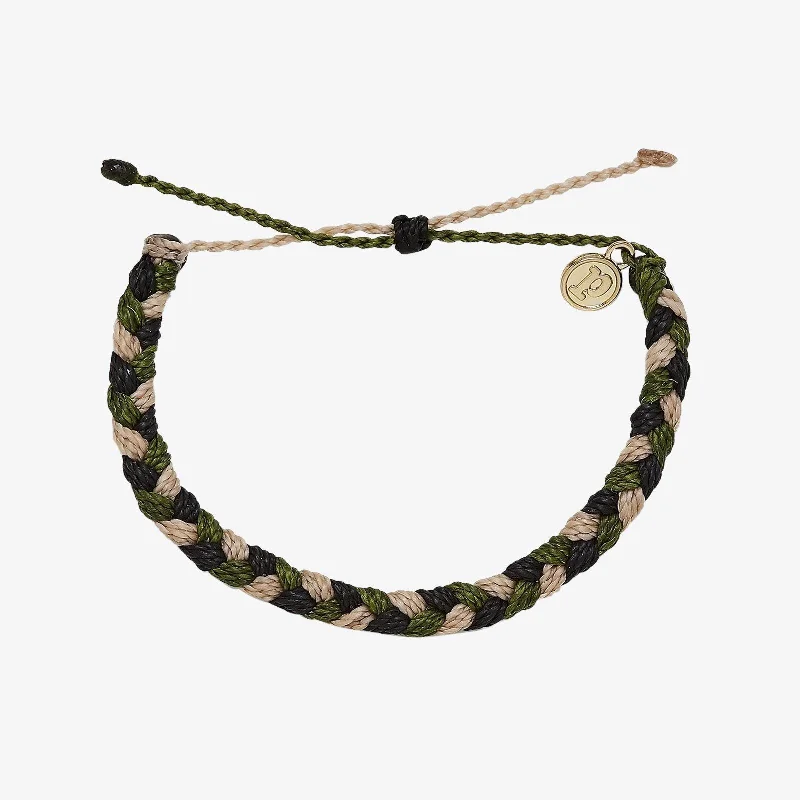 Gift Bracelets for Sentimental Value-For the Troops Braided Bracelet