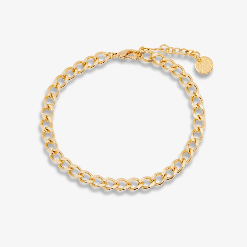 Animal-Print Bracelets for Wild Style-Harper Curb Chain Bracelet