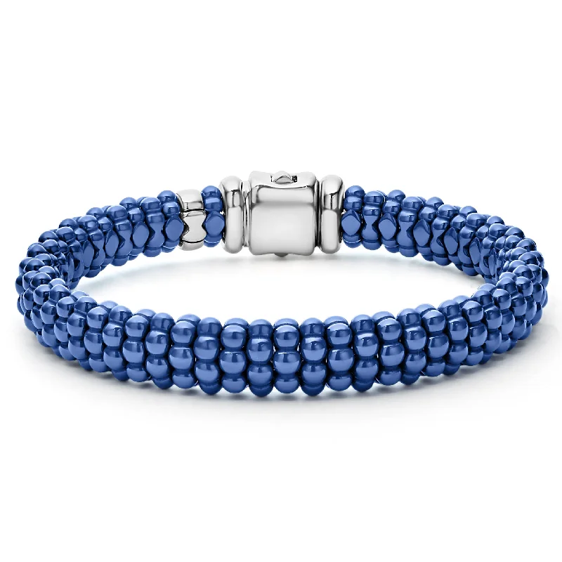 Animal-Print Bracelets for Wild Style-Lagos Blue Caviar Ultramarine 9mm Bracelet