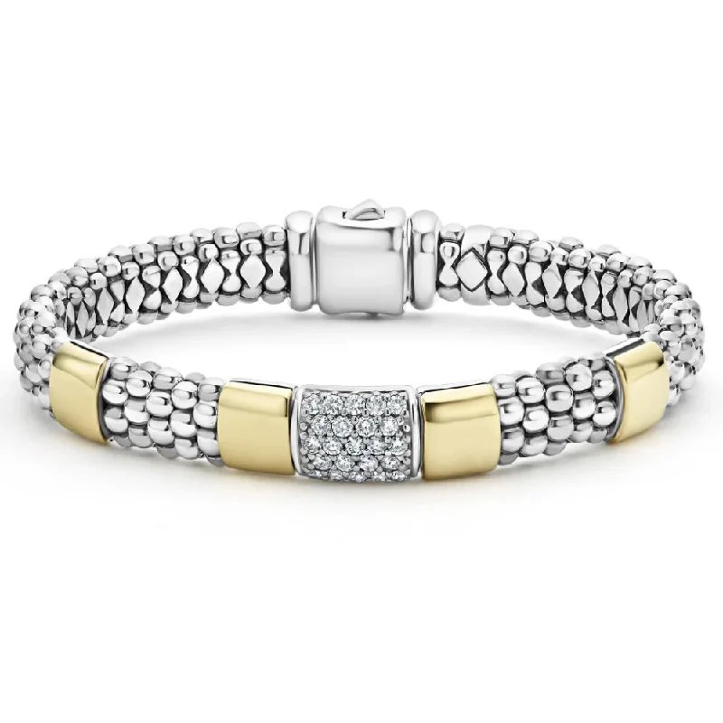 Ethnic Bracelets for Cultural Touch-Lagos Gold Station Diamond Bracelet