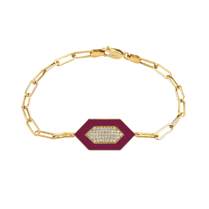 Open-End Bracelets for Adjustable Fit-Michael M. Chroma Pave Hexagon Bracelet