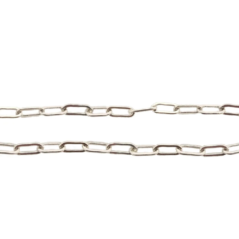 Formal Bracelets for Special Occasions-Smyth Jewelers Linked 2.5mm Paperclip Chain Welded Bracelet