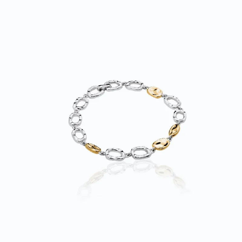 Studded Bracelets for Edgy Appeal-Tane Caminos Two-Tone Bracelet